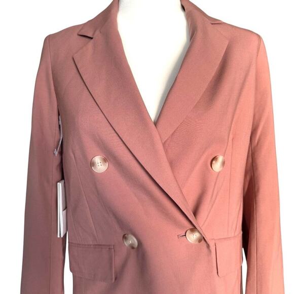 Babaton Aritzia NWT Mauve Pink Oversized Leonard Blazer Size 00 - Picture 6 of 12